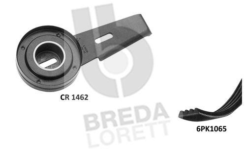 BREDA LORETT Ķīļrievu siksnu komplekts KCA0052